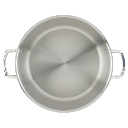 WINCO Tri-Ply Stock Pot, 20-quart, Silver
