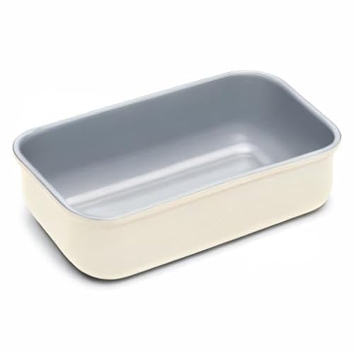 Caraway Non-Stick Ceramic 1 lb Loaf Pan - Naturally Slick Ceramic Coating - Non-Toxic, PTFE & PFOA Free - Perfect for Pound Cakes, Breads, & More - Cream