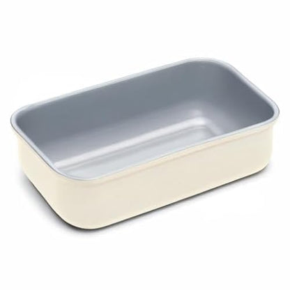 Caraway Non-Stick Ceramic 1 lb Loaf Pan - Naturally Slick Ceramic Coating - Non-Toxic, PTFE & PFOA Free - Perfect for Pound Cakes, Breads, & More - Cream