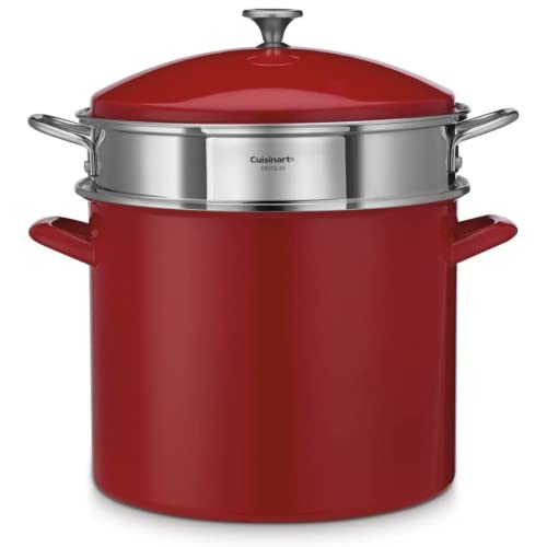12QT STOCKPOT W/COVER RED
