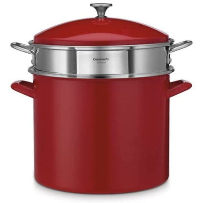 12QT STOCKPOT W/COVER RED
