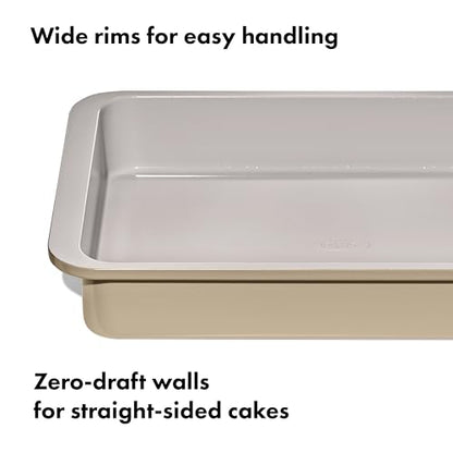 OXO Good Grips Non-Stick Pro Ceramic Coated Metal Bakeware 9” x 13” Cake Pan – Biscuit