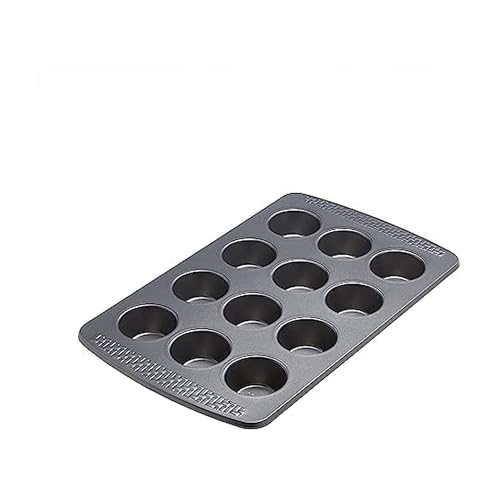 Chicago Metallic Everyday Non-Stick 12 Cup Muffin and Cupcake Pan. Perfect for creating evenly sized muffins, cupcakes, egg cups, and more