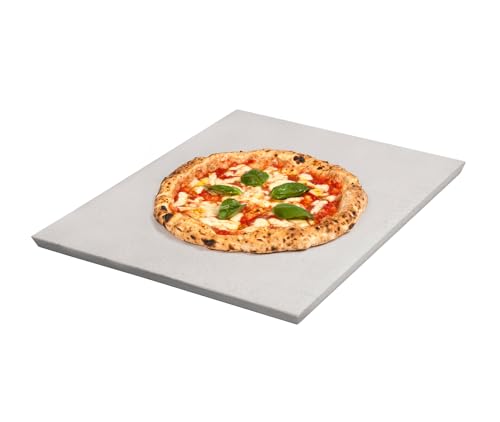 FibraMent-D Premium 17-1/2" x 13-7/8" x 3/4" Rectangle Pizza Stone, Perfect for Home Ovens - Commercial Grade Delivering Superior Heat Retention and Even Cooking - Ranked 'BEST OVERALL PIZZA STONE'