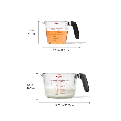 OXO Good Grips 2-Cup and 4-Cup Glass Measuring Cup Set