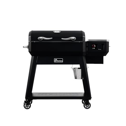 recteq Pellet Grill SmokeStone RT-480SS, Outdoor Griddle Grill with Even Temperature, Rolled Steel Cooktop