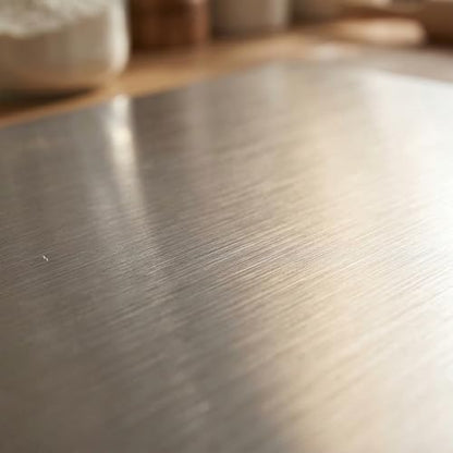 20"L x 16"W Stainless Steel Cutting Board for Kitchen – Large L-Shaped Bread Board, Double-Sided Non-Stick Chopping Board with Lip for Baking, Dishwasher Safe Pastry Board for Kneading