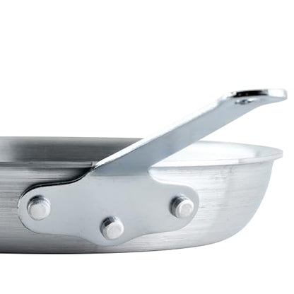 Winco Commercial-Grade Aluminium Fry Pan/Skillet, Satin Finish, 10"