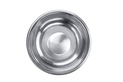 Great Credentials 8 Quart, Set of 2, Mixing Bowls, Stainless Steel, Professional Chef, Commercial Kitchen, 13.25 Inches Diameter, Flat Base
