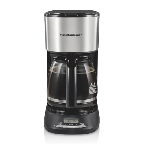 Hamilton Beach 12 Cup Programmable Drip Coffee Maker With 3 Brew Strengths