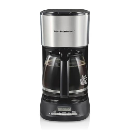Hamilton Beach 12 Cup Programmable Drip Coffee Maker With 3 Brew Strengths
