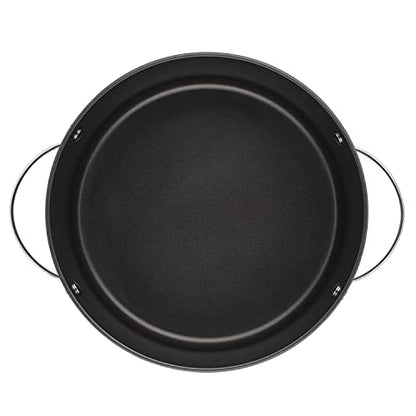 Ayesha Curry Kitchenware Professional Hard Anodized Nonstick Stock Pot/Stockpot with Lid, 10 Quart, Charcoal