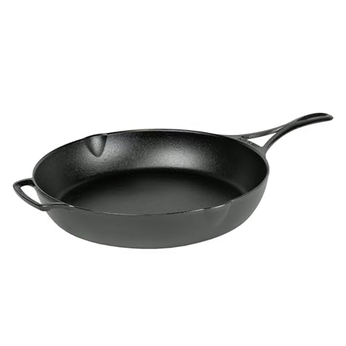 Lodge Blacklock 12" Triple Seasoned Cast Iron Skillet - Lightweight - Easy Cleanup - Premium Cookware