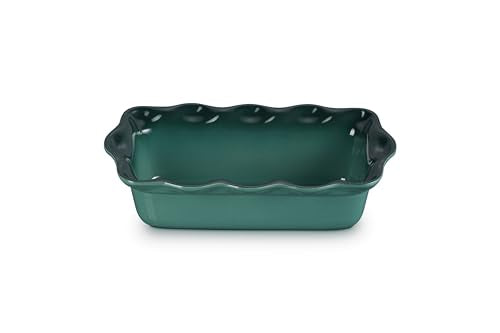 Le Creuset Stoneware Heritage Fluted Loaf Pan, 9", Artichaut
