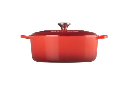 Le Creuset Enameled Cast Iron Signature Oval Dutch Oven, 5 qt, Cerise