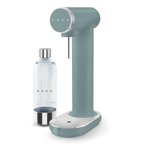 SMEG SKC01 Sparkling Water Maker, Soda Maker with 1L Tritan Renew Bottle