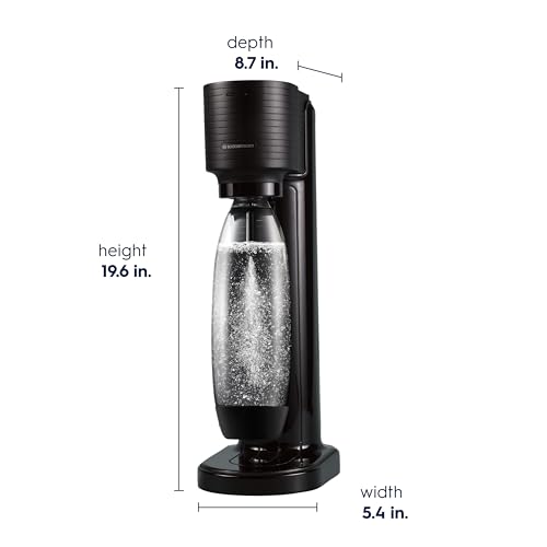 SodaStream Gaia Sparkling Water Maker Bundle, Black