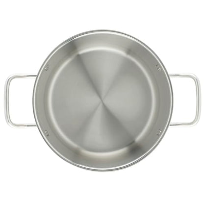 Winco Heavy-Duty Stainless Steel Stock Pot with Cover, 8 Quart