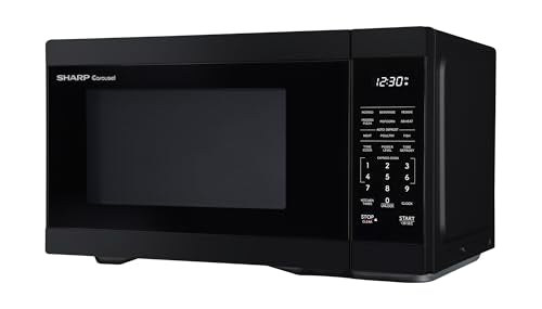 Sharp SMC1161KB 1.1 cu. ft. 1000W Black Countertop Microwave Oven