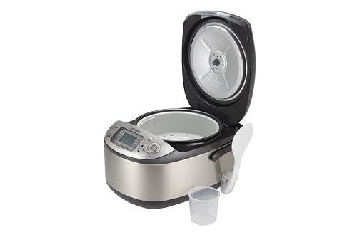 Zojirushi NS-TPC10XT Micom Rice Cooker & Warmer (with PFAS-Free Nonstick), 5.5-Cup, Stainless Brown