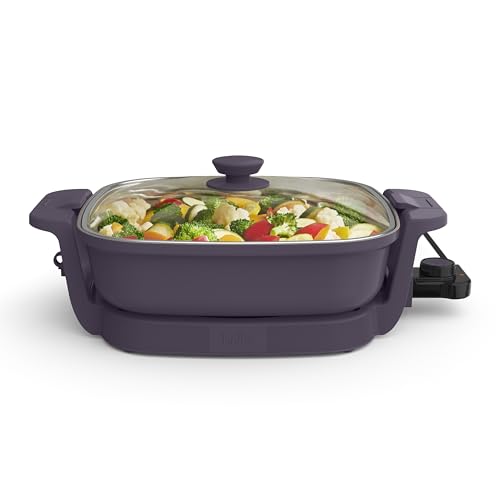 bella Fits-Anywhere™ SAUTE Make & Take Skillet, Non-Toxic Ceramic, Plum