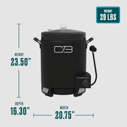 Charbroil The Big Easy Oil-Less Turkey Fryer | Outdoor Air Fryer | Propane Cooker, Black - 24102165