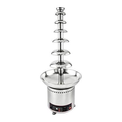 Commercial Chocolate Fountain Machine, Chocolate Fountains for Parties Weddings and Parties 4 Tier Chocolate Fountain Machine for Melts Cheese, Queso, Candy and Liqueur (7 Tier)