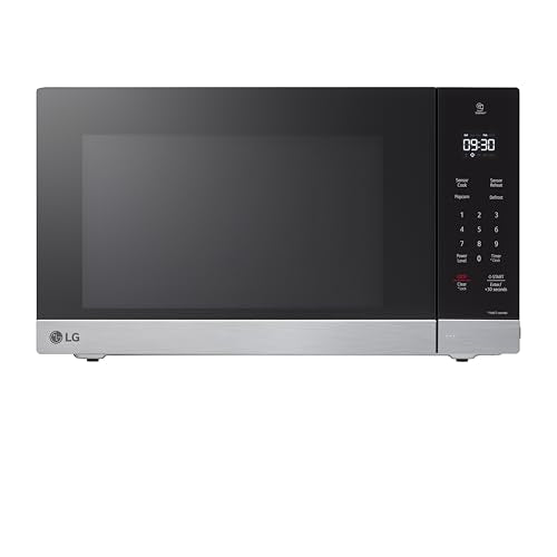 LG Countertop Microwave, 1.5 cu. ft., Stainless Steel, 21.44"x12.13"x16.19", Smart Inverter, Sensor Cooking, 1200 Watts
