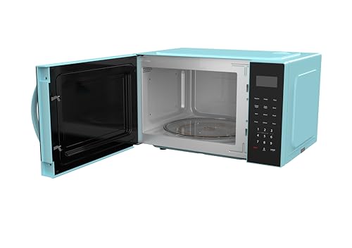 FRIGIDAIRE 0.9-Cubic Feet Microwave Oven with Oversized Display, Blue