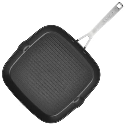 KitchenAid Hard Anodized Induction Nonstick Cookware Pots and Pans Set, 10 Piece, Matte Black