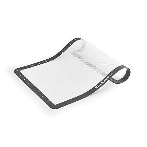 KitchenAid Silicone Medium Baking Mat, 9x14-Inch, Gray