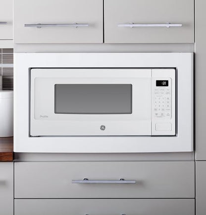 GE Profile PCHK11S1WWW 1.1 Cu Ft Countertop Microwave, 800W, Sensor Cooking, Scan-to-Cook, Wi-Fi Enable, Built-In Capable, White