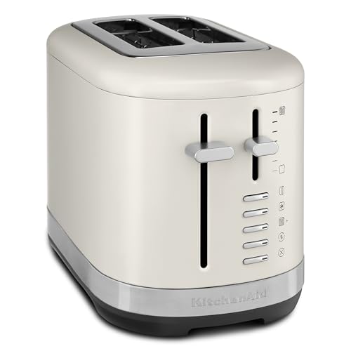 KitchenAid 2 Slice Automatic Toaster with Extra Wide Slots, KMT2109, Porcelain White