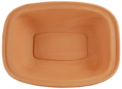 Eurita Clay Roaster, 4 Quart, 3.78 Litres, Non-Stick Earthenware, Toxin-Free, Healthy Clay Pot Cooking, Versatile Cooking Dutch Oven, Digital Recipe and Instructions Included
