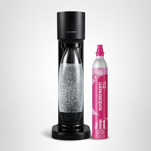 SodaStream Gaia Sparkling Water Maker Kit, Black