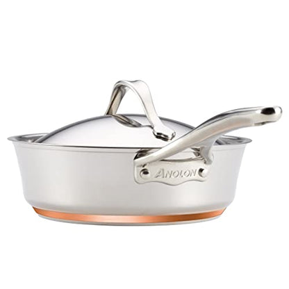 Anolon Stainless Steel & Hard Anodized Aluminum, Cookware Set (11 Piece)