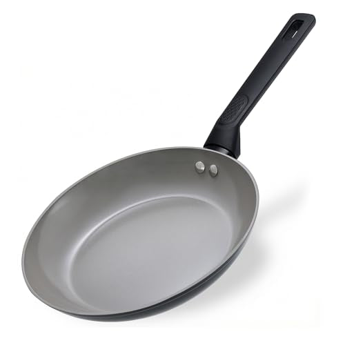 UFIRE 8 Inch Nonstick Frying Pan Skillet, Ceramic Frying Pan, Non Toxic Healthy Ceramic Coating, Suitable for All Stovetops, PTFE PFOA PFOS Free, Black