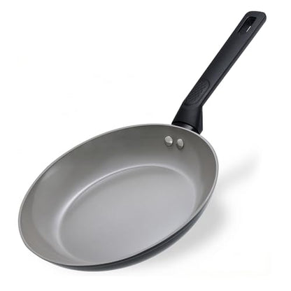 UFIRE 8 Inch Nonstick Frying Pan Skillet, Ceramic Frying Pan, Non Toxic Healthy Ceramic Coating, Suitable for All Stovetops, PTFE PFOA PFOS Free, Black