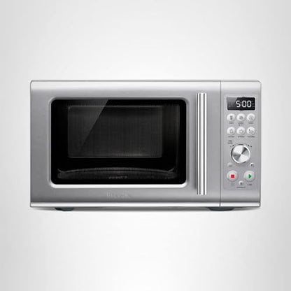 Breville BMO650SIL Compact Wave Soft Close Countertop Microwave Oven, Silver
