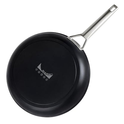 MsMk 7 inch Small Frying Pan Skillet, Carbonize also Non-Stick Saute Pans, PFAS & PFOA Free Non-Toxic, Scratch-resistant, for Induction, Ceramic and Gas Cooktops All Stovetops, Dishwasher & Oven Safe