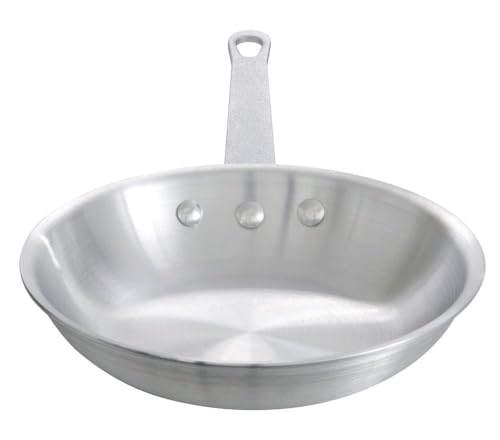 Central Exclusive Keystone 31H-016 Aluminum Fry Pan, 12" Diam., Natural Finish