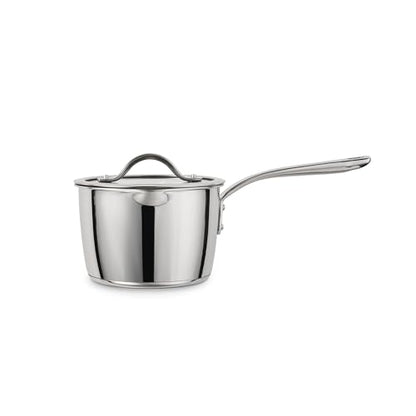 Tramontina Tempo Tri-Ply Base Stainless Steel 2-Quart Small Sauce Pan with Glass Lid, Induction-Ready Saucepan, Oven-Safe, Dishwasher-Safe