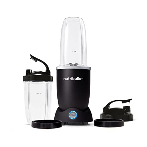 nutribullet Pro+ Personal Blender 1200W – Pulse Function, Auto Shut-Off, Nutrient Extractor for Smoothies, Shakes & Salsas – Includes 32 oz & 24 oz To-Go Cups, Matte Black