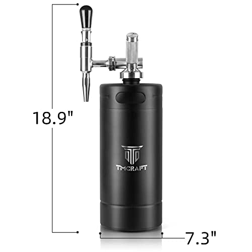 TMCRAFT 128oz Nitro Cold Brew Coffee Maker with Stout Creamer Faucet