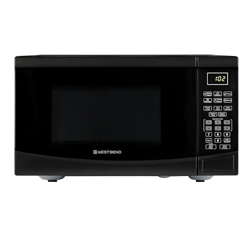 West Bend Microwave Oven, 900-Watts, 0.9 Cu.Ft., in Black Finish