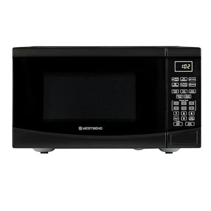 West Bend Microwave Oven, 900-Watts, 0.9 Cu.Ft., in Black Finish