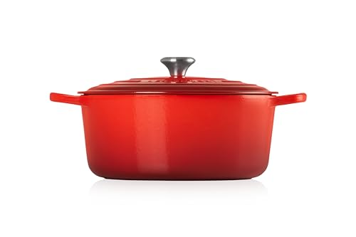 Le Creuset Enameled Cast Iron Signature Round Dutch Oven, 9 qt., Cerise