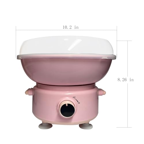 Cotton Candy Machine, Mini Cotton Candy Maker for Kids, Candy Maker for Christmas Gift, Home, Birthday Family Party, Includes 20 Cotton Candy Sticks & Sugar Scoop (Pink)