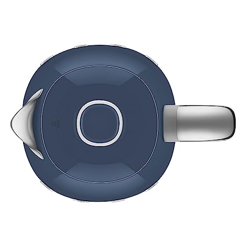 SMEG KLF03 Electric Kettle 1.7L (7 Cup), Retro Hot Water Boiler for Tea & Coffee, Fast Boiling, Auto Shut-Off, Soft Open Lid, 360° Swivel Base Countertop Kettle – Navy Blue