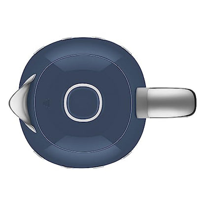 SMEG KLF03 Electric Kettle 1.7L (7 Cup), Retro Hot Water Boiler for Tea & Coffee, Fast Boiling, Auto Shut-Off, Soft Open Lid, 360° Swivel Base Countertop Kettle – Navy Blue